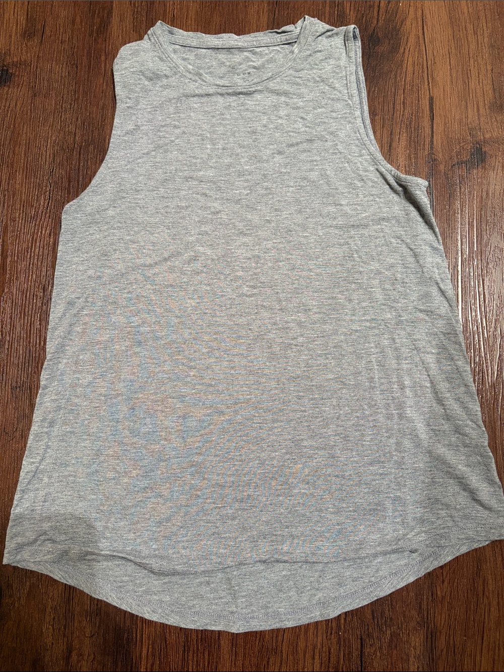 A New Day Gray Soft Tank Top T Shirt sleeveless women sz S EUC